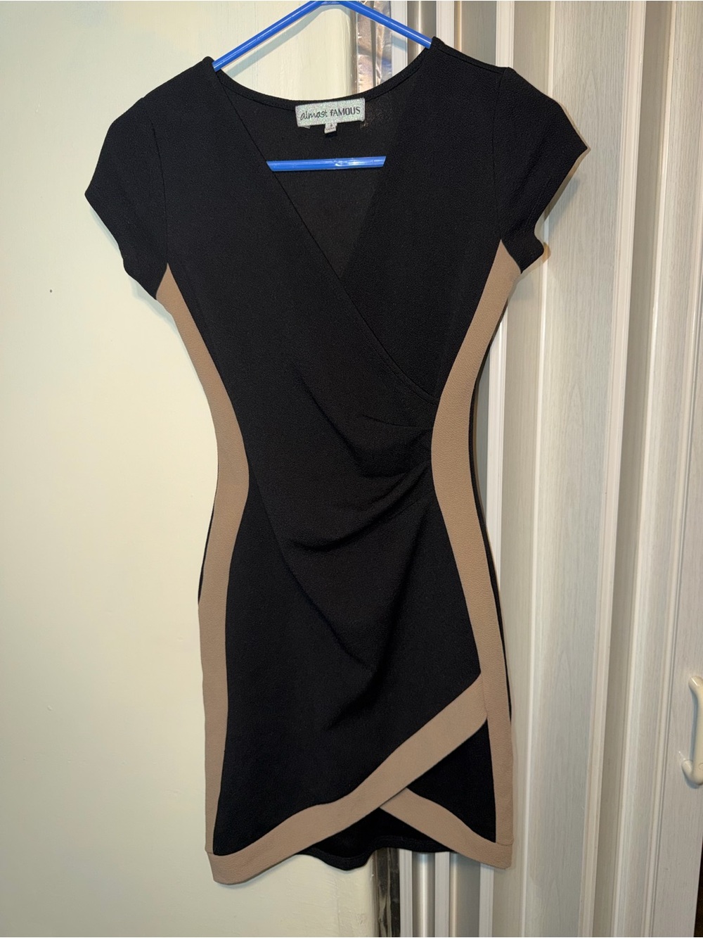 Almost Famous Color Block Mini Dress Size Small Like New